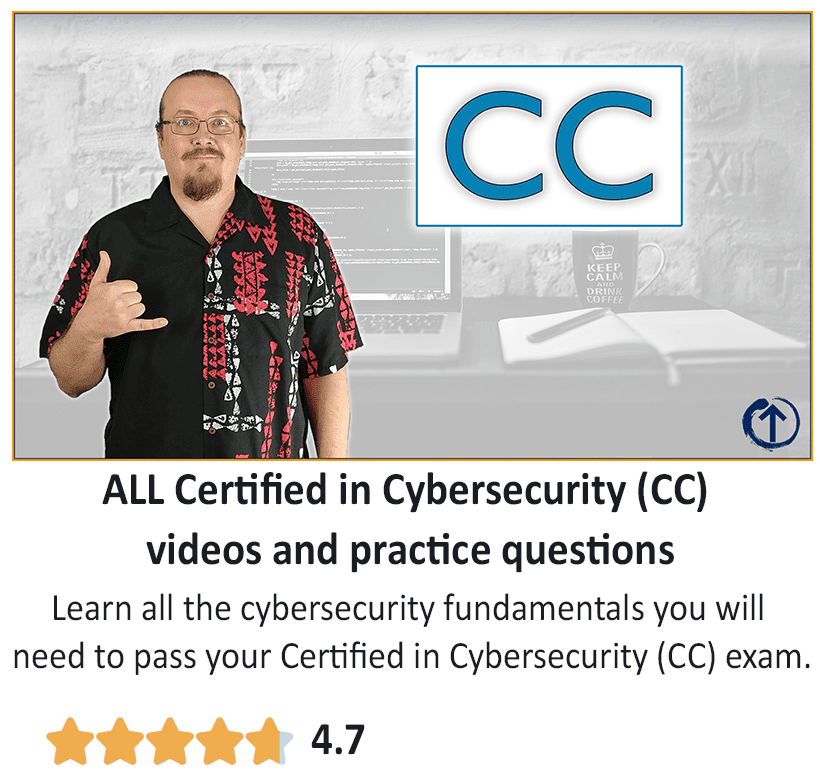 All certified in cybersecurity cc videos and practice questions.